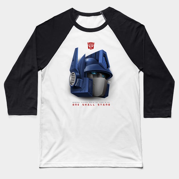 Optimus Prime Head Baseball T-Shirt by atras